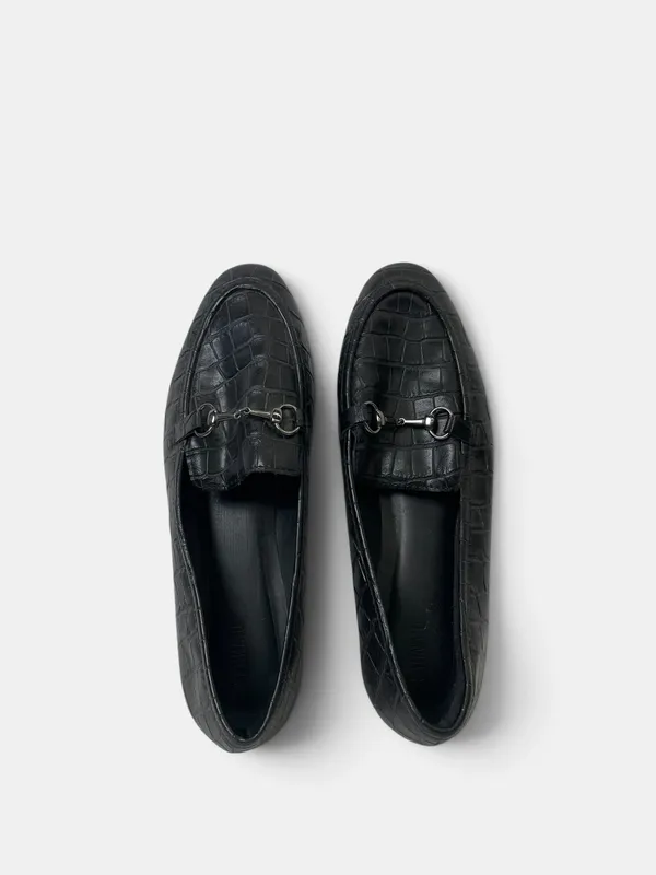 Balerinas croco satinato