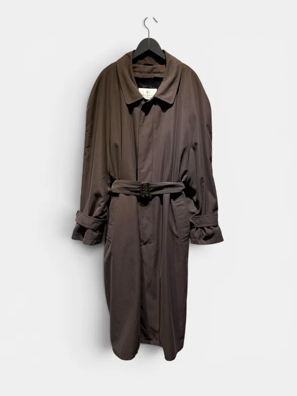 Gabardina larga gamuza bill blass