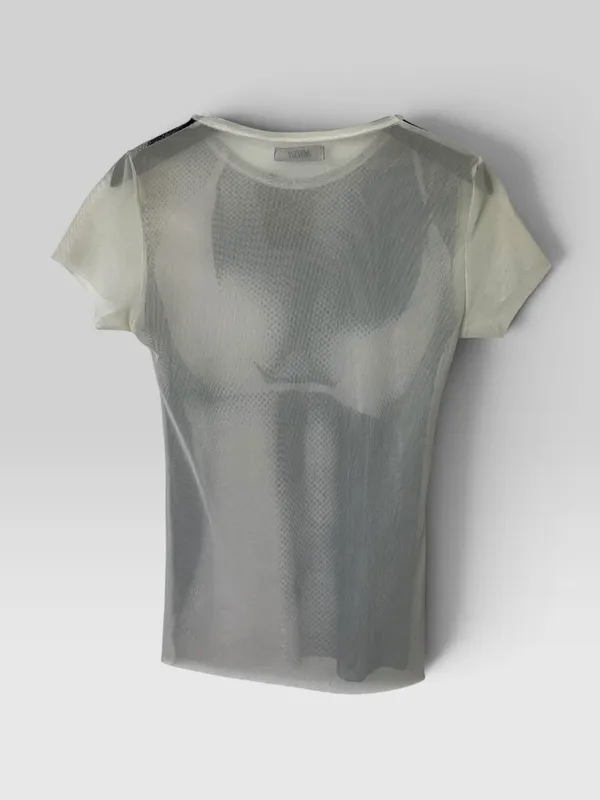 Remera micro tull estampada maysix