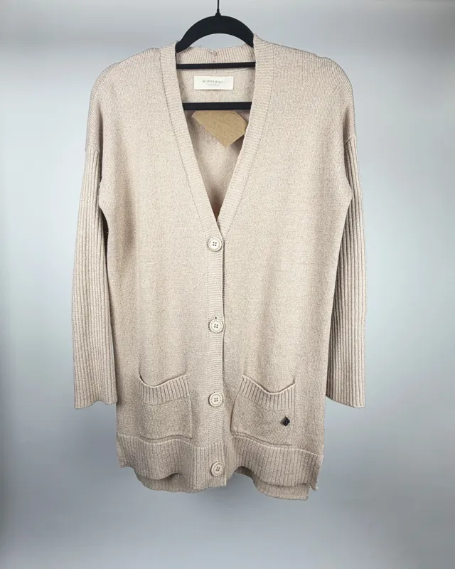Saco beige lurex rapsodia