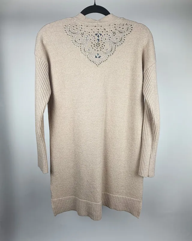 Saco beige lurex rapsodia