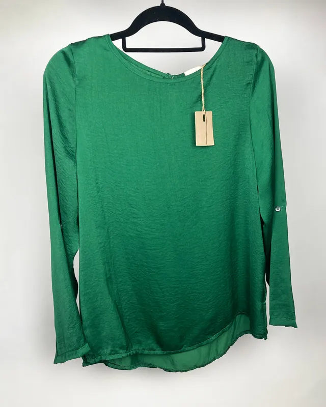 Blusa verde saten limite