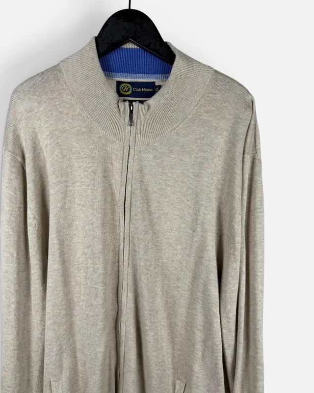 Campera beige tejida club house