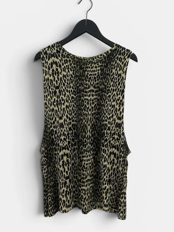 Musculosa animal print ay not dead