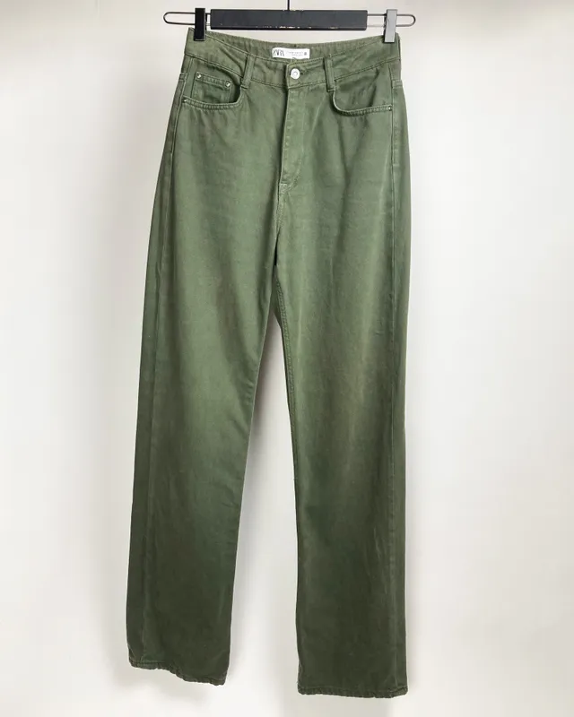 Jean verde zara