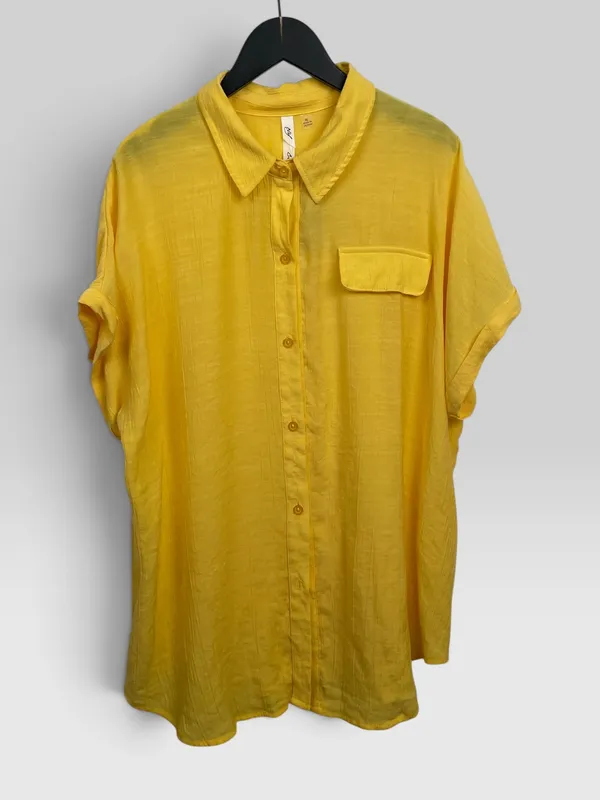 Camisa manga corta color liso ny collection