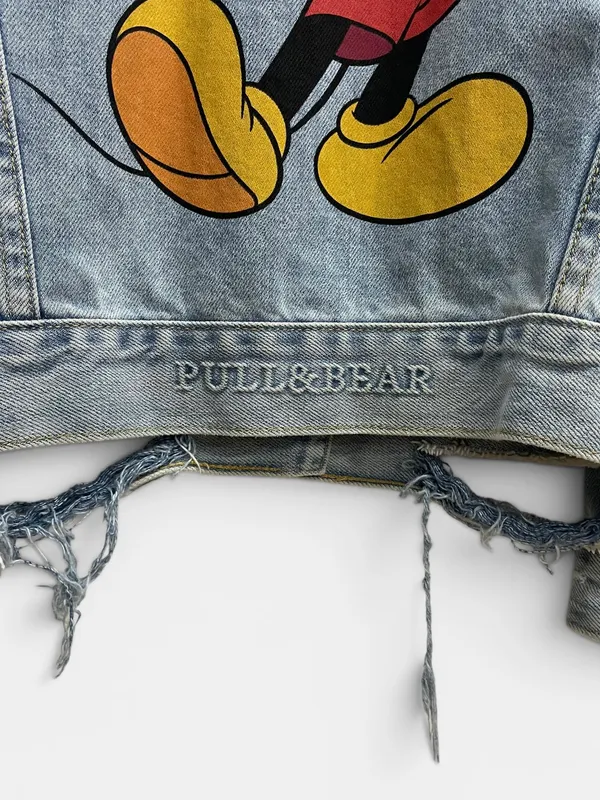 Champera jean estampada mickey pull&bear