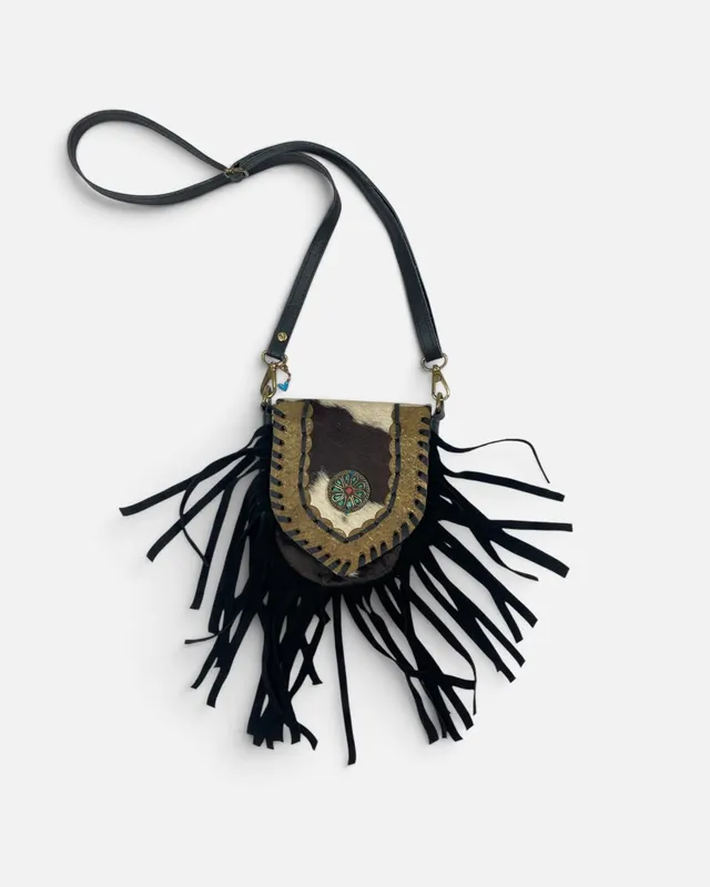 Bandolera de cuero c/broche