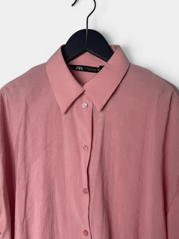 Camisa oversize color zara