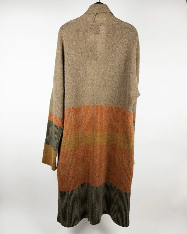 Saco marron azul rojo margara shaw