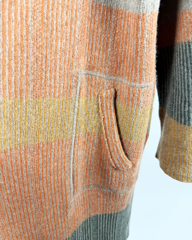 Saco marron azul rojo margara shaw
