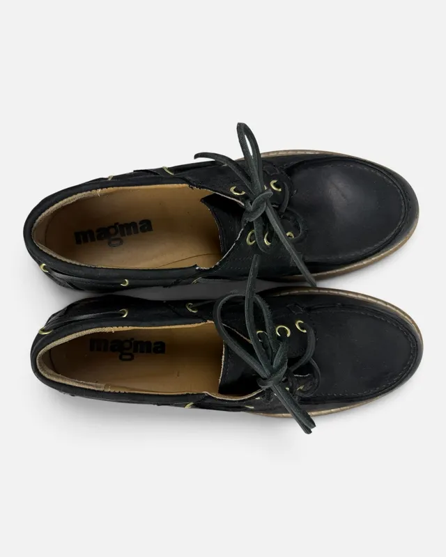 Zapatos nauticos negros magma