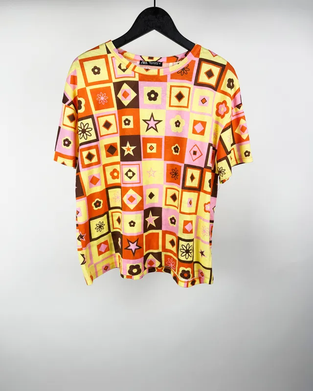 Remera mc estampada zara