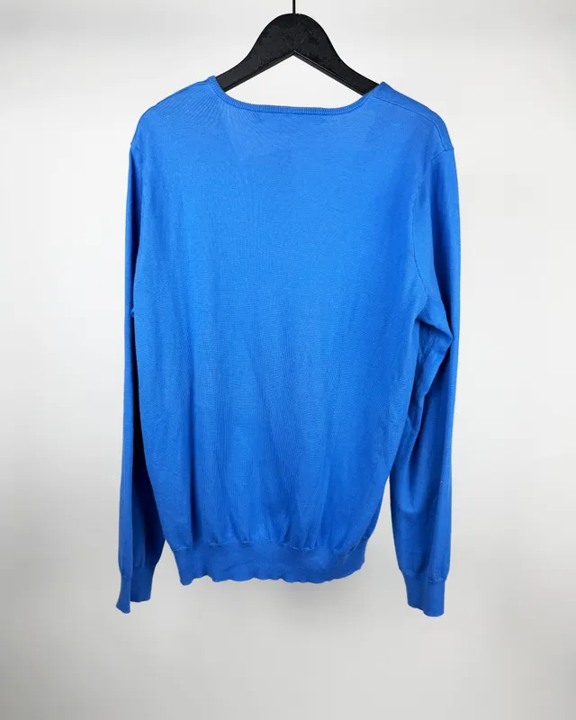 Buzo azul escote v ralph lauren