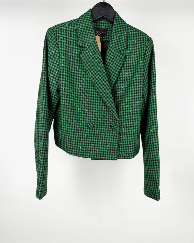 Blazer escoces crop a collection