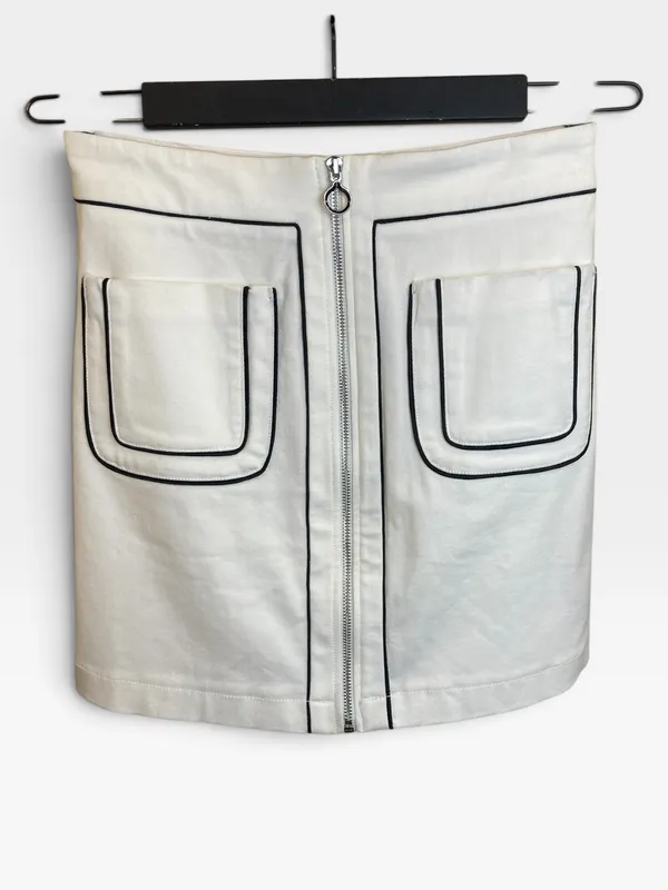 Pollera blanca corta vero moda