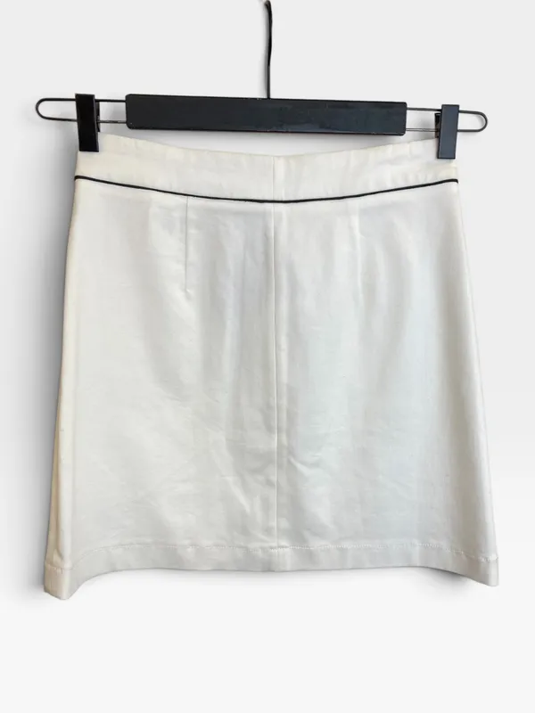 Pollera blanca corta vero moda