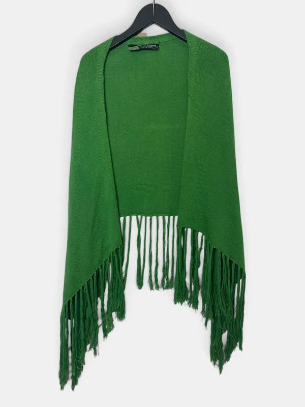Poncho verde manos del uruguay