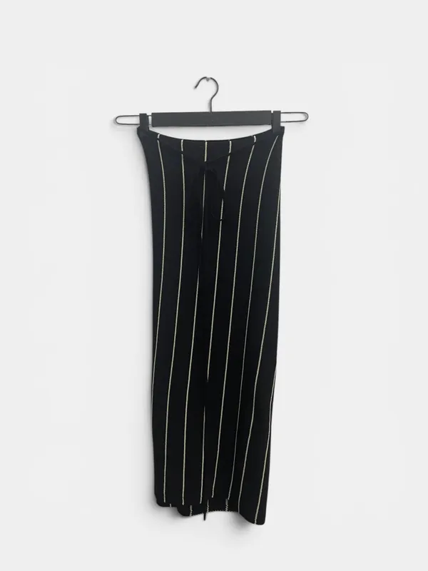 Pollera tejido rayado massimo dutti