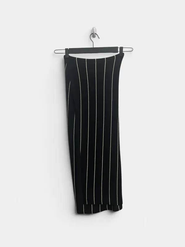 Pollera tejido rayado massimo dutti