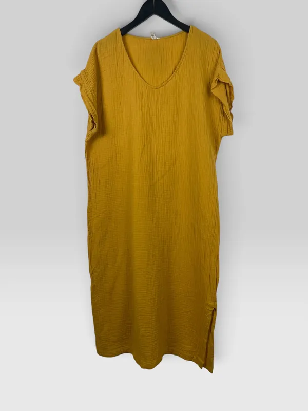 Vestido bambula largo midi bh indian