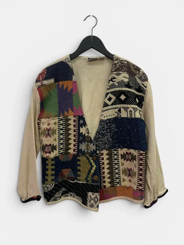 Chaqueta fina tejido plano riva
