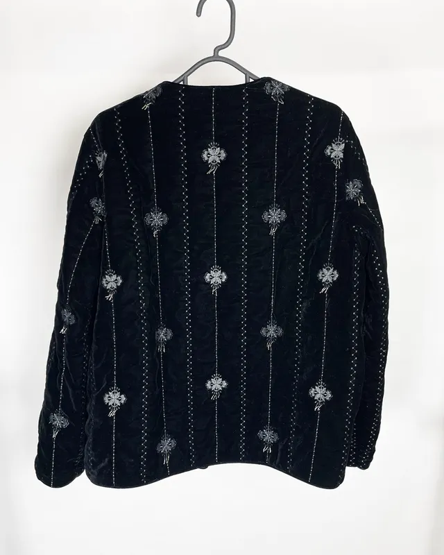 CHAQUETA TERCIOPELO BORDADA ZARA