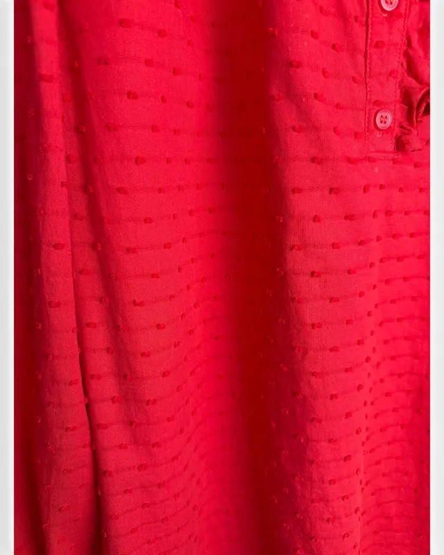 Blusa roja plumeti h&m