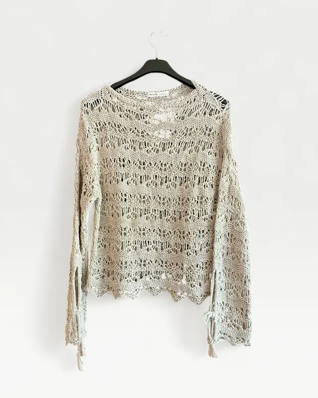 Buzo tejido calado pull&bear