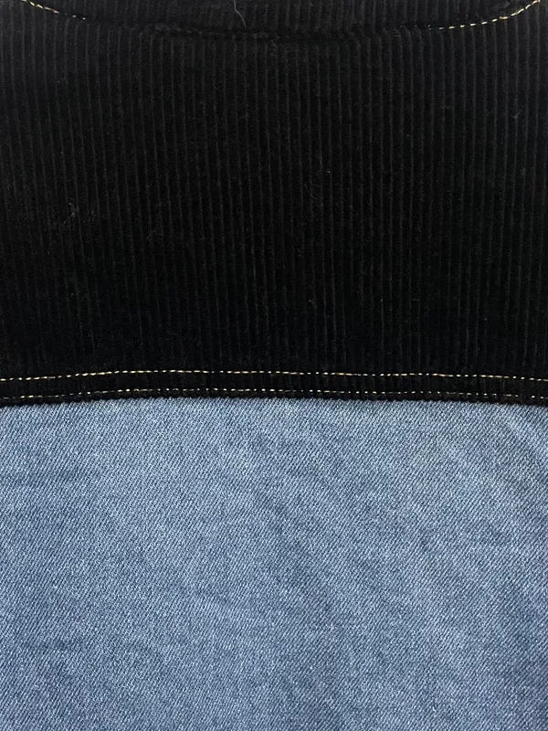 Campera jean pana combinada daniel cassin
