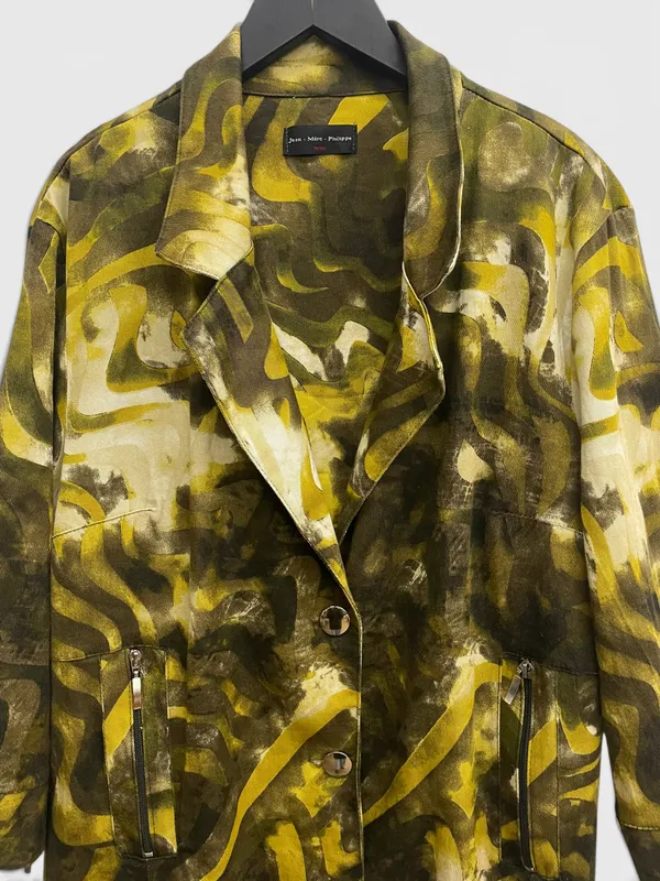 Chaqueta pinteada colores tierra jean marc philippe