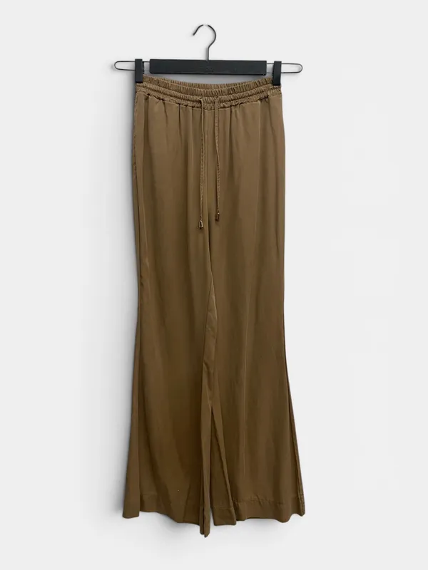 Pantalon recto cintura elastizada magma