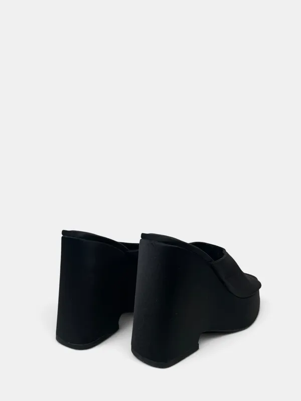 Sandalias saten plataforma zara