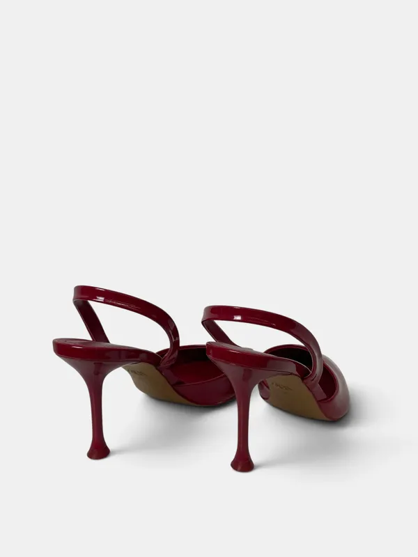 Zapatos charol en punta taco fino zara