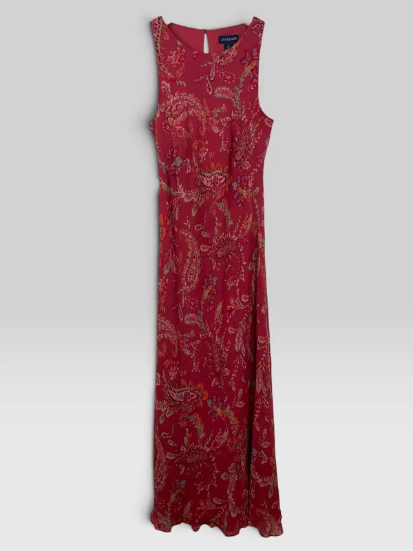 Vestido largo estampado anny taylor