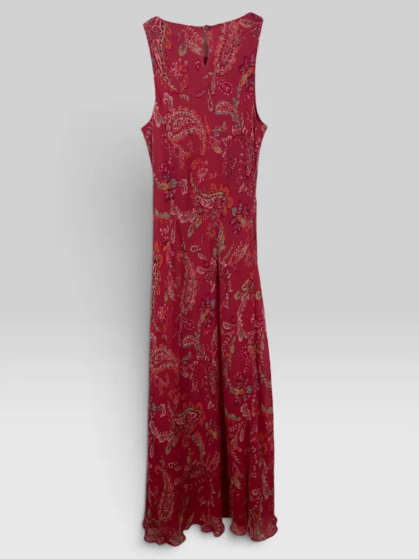 Vestido largo estampado anny taylor
