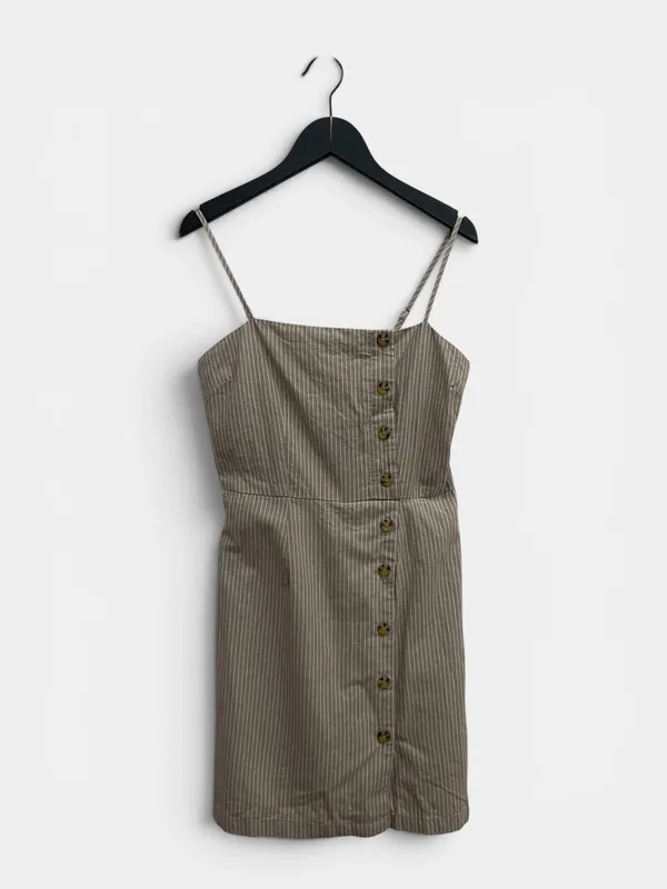 Vestido rayado beige active usa