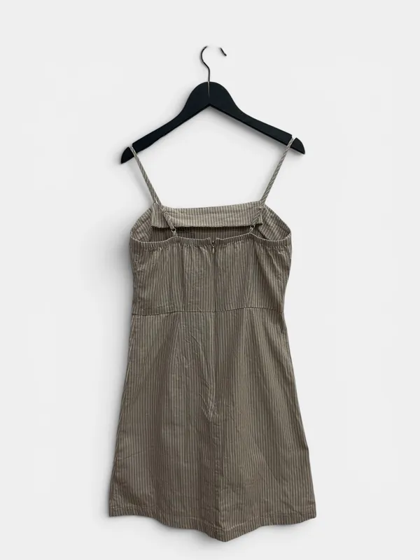 Vestido rayado beige active usa
