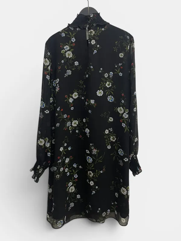 Vestido corto estampado gasa h&m