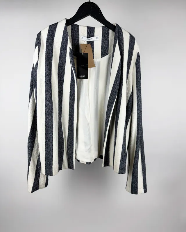 Chaqueta rayada mango