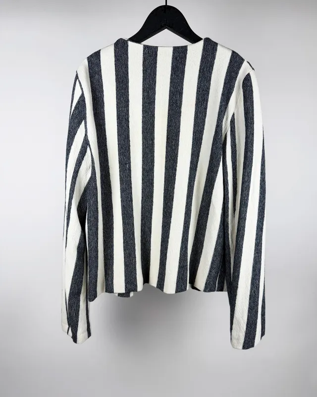 Chaqueta rayada mango