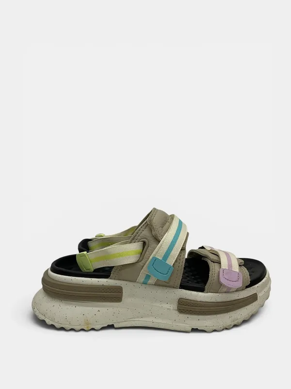 Sandalias plataforma goma tiras rayadas converse