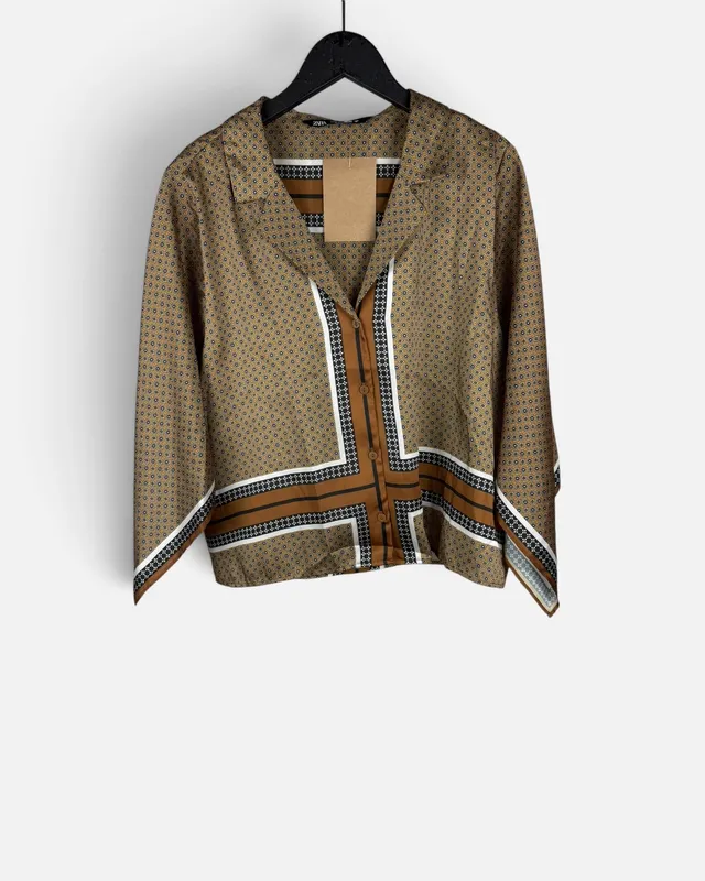 Camsa estampada zara