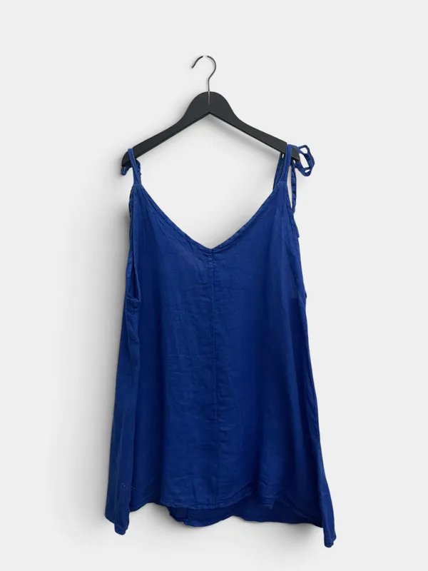Vestido corto lino petra