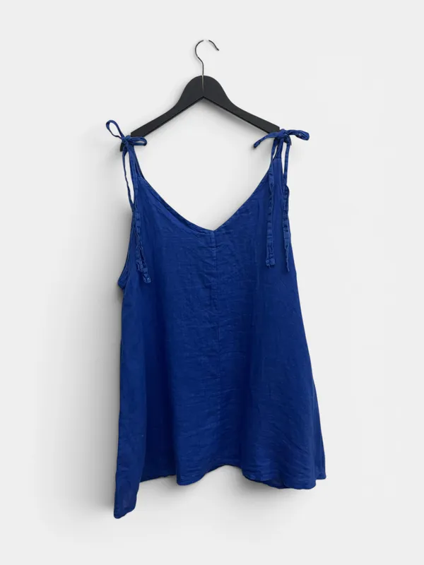 Vestido corto lino petra