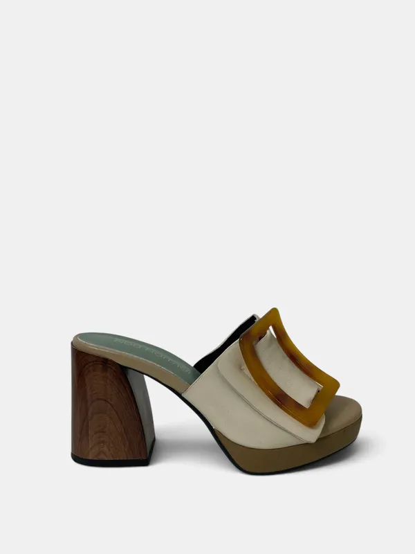 Sandalias taco alto destalonada cuero noa harmon