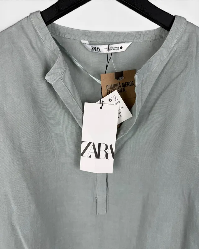 Blusa verde zara