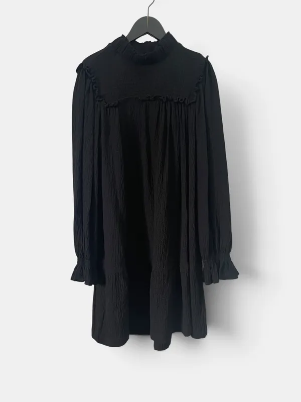 Vestido corto acampanado boho bluesteel