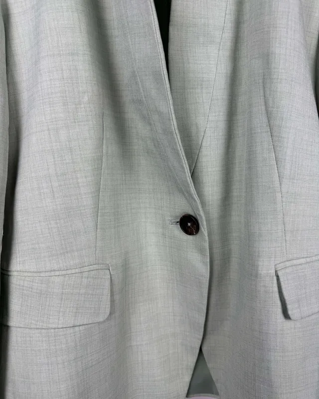 Blazer verde agua zara