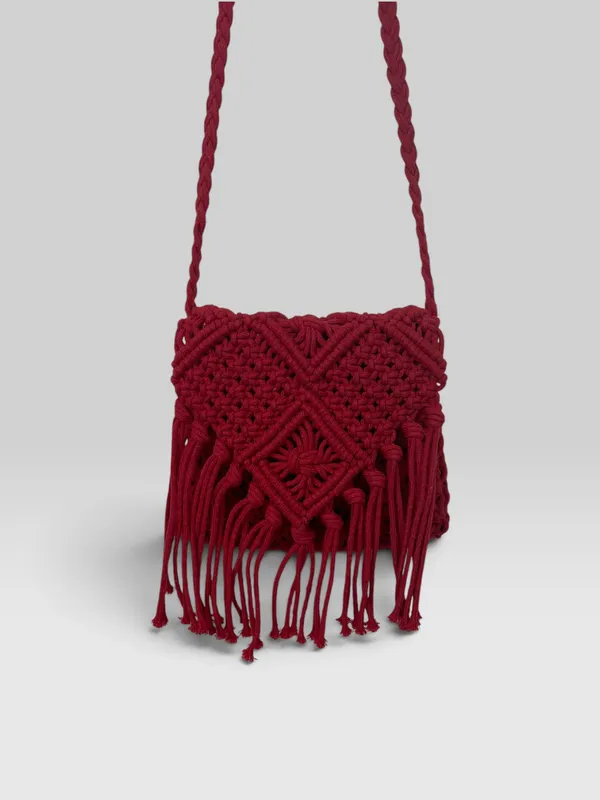 Cartera croché roja